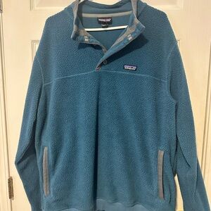 Patagonia Teal Snap Pullover